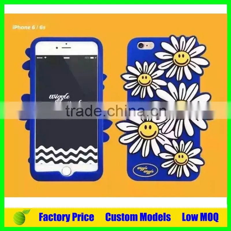 E-best ice cream design Silicone 3d phone case mobile cover for Iphone 6plus cell phone case back cover