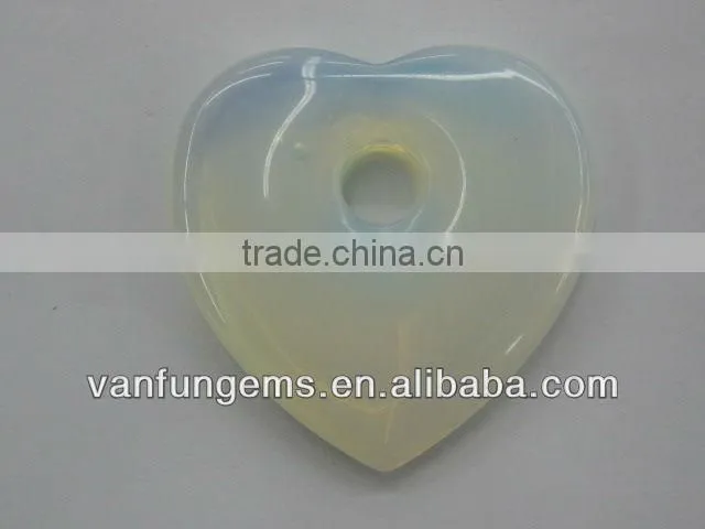 Wholesale Synthetic Opal heart shape pendant