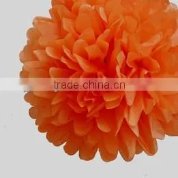 tissue paper pom poms