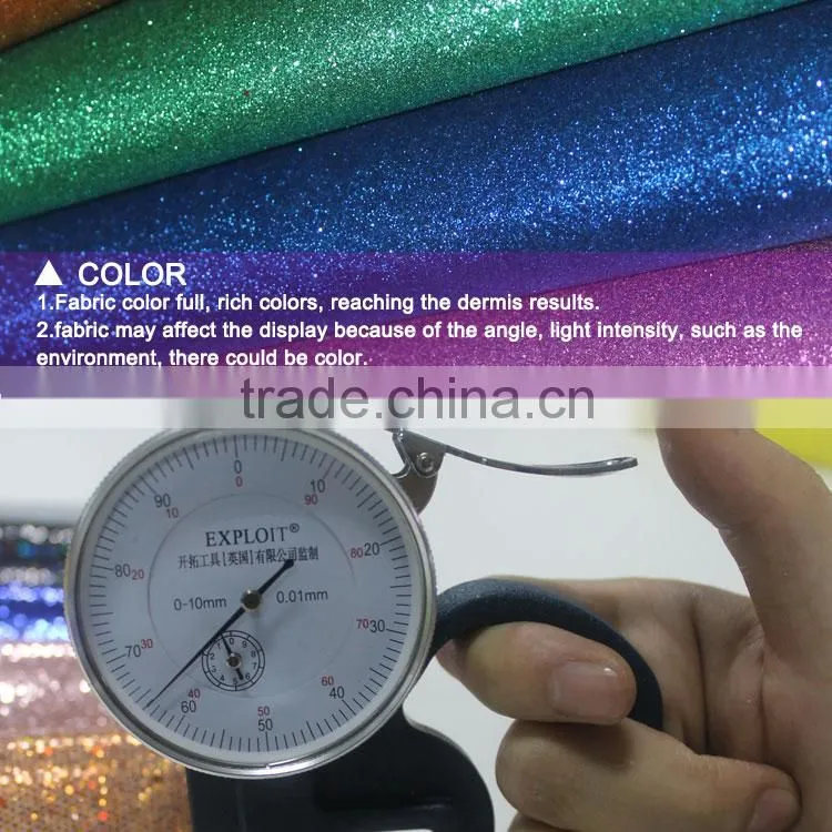 Glitter leather/small powder glitter shoes leather A1502