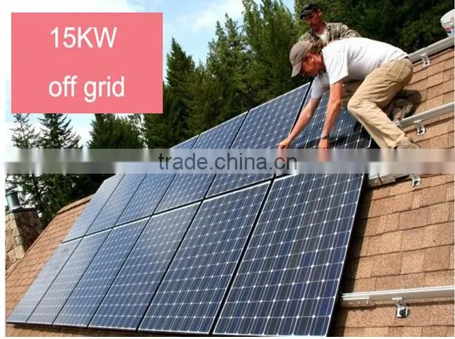High Quality and High Efficiency 15KW 240V Off Grid Solar Power Systems for industrial use and for home use