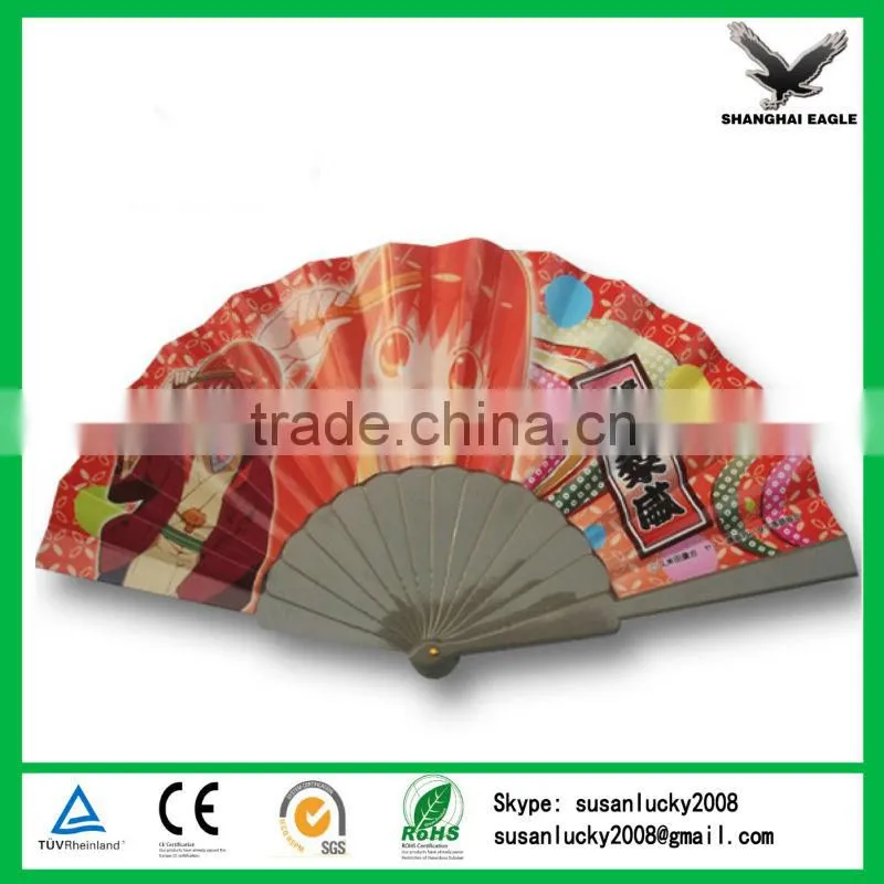 Foldable advertising plastic hand fan (directly from factory)