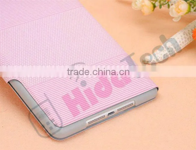 Wholesale Fashion Buckle Case for iPad Mini,Fashion 3 Fold Buckle Book Style Leather Case for iPad Mini