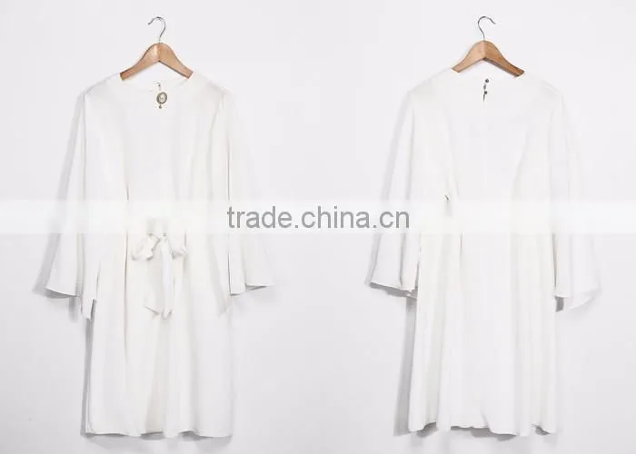 Wholesale Women Long Sleeve Girl White Shirt Tops in Guanghzhou