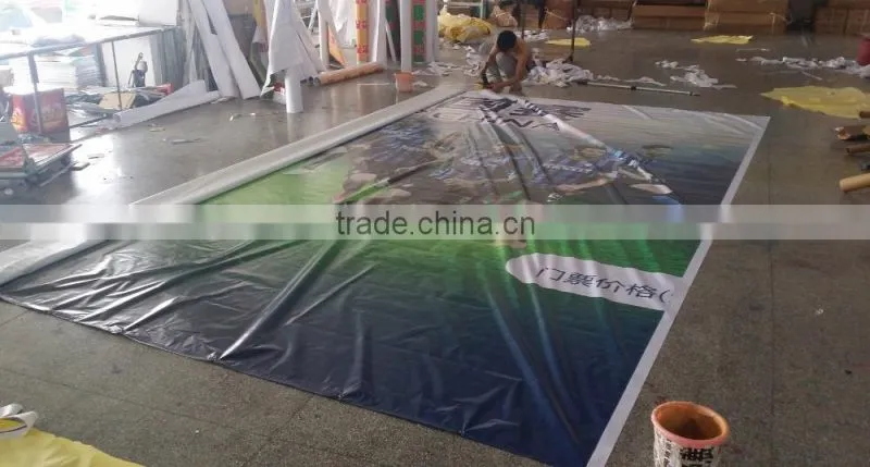 Factory custom promotion advertisement banner stand connected banner display