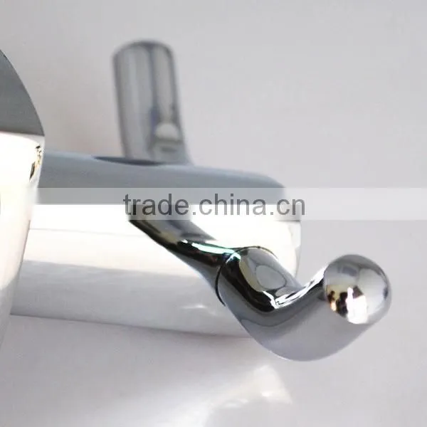 Bathroom accessories wall mounted chrome plated brass double robe hook, coat hooks, decorative wall hook