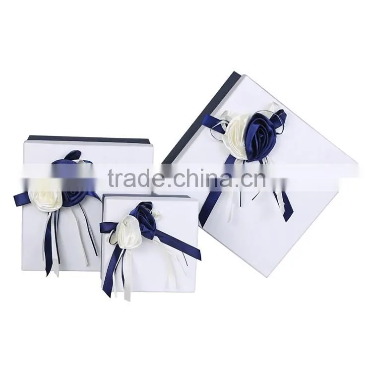 Square gift box bowknot gift packaging box women's gift custom wholesale