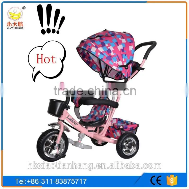 2016 hot selling pusher three wheel baby walker for big babies