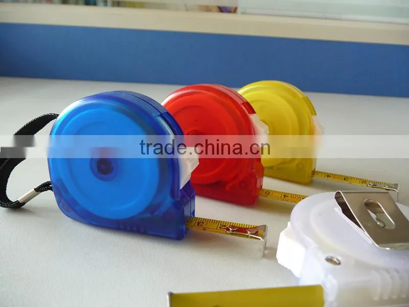 Promotional coloful cute and cheap 2m & 3m steel tape measure mm