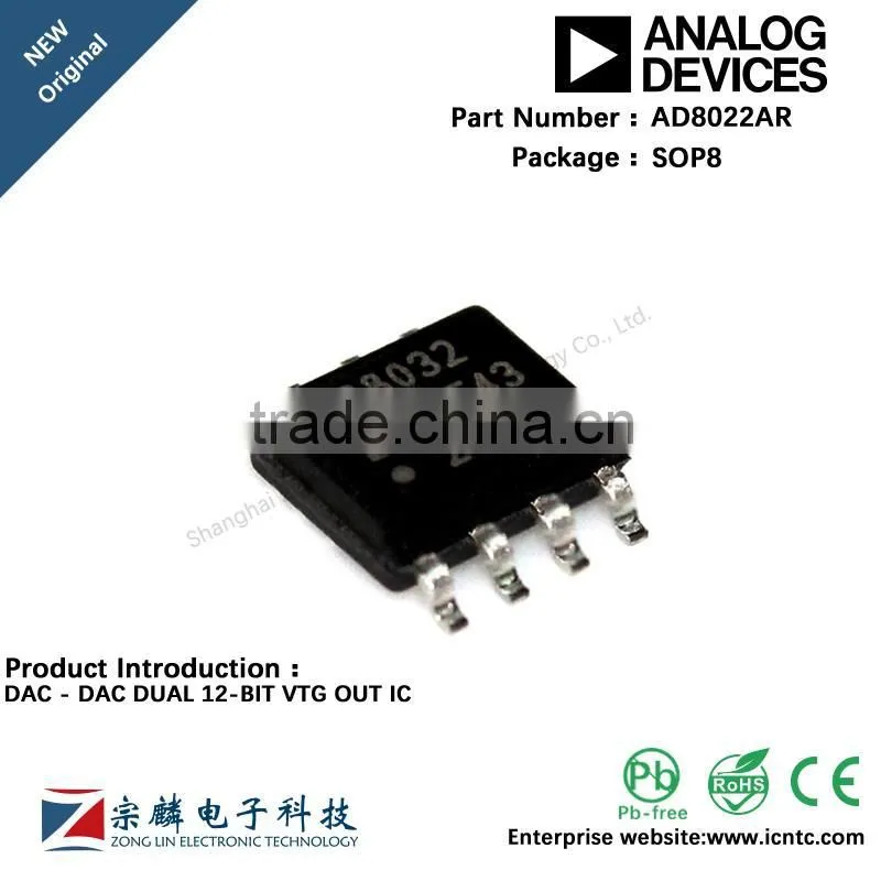 Genuine original AD8022AR SOP8 SOP8 AD8022 DAC
