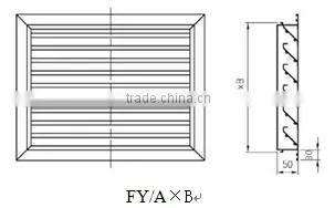 Rain-proof air louver/hvac