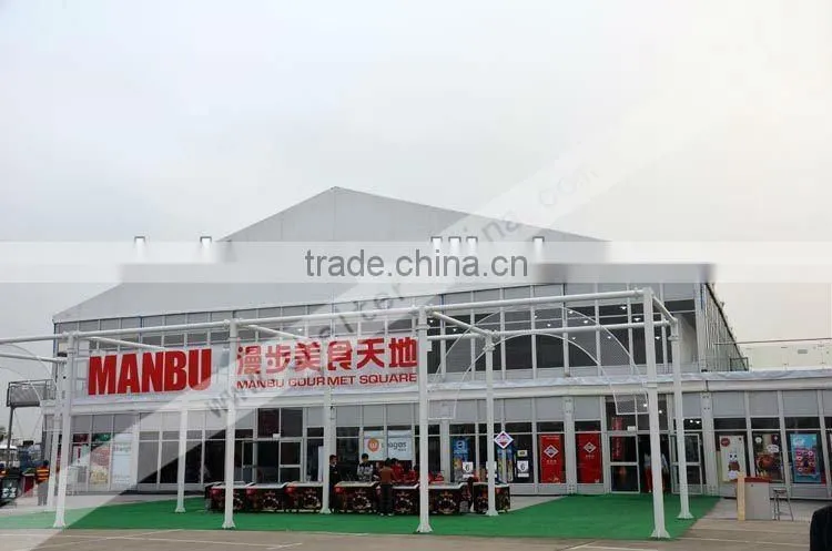 double deck event tent for public food party