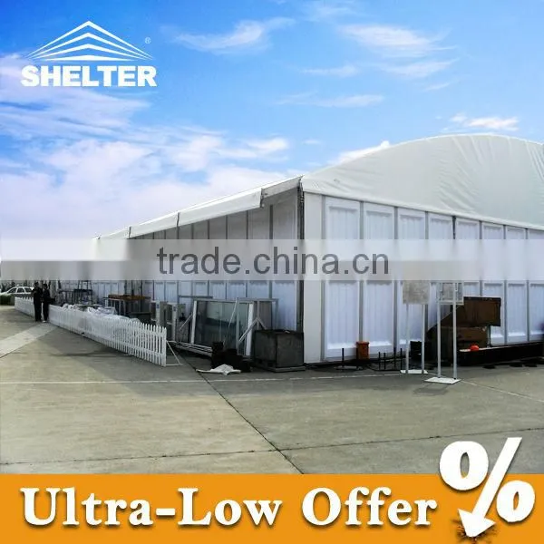 Big round marquee for outdoor match