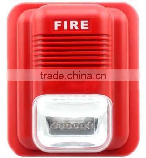 FS-04,DC12V 24V fire alarm siren with led light,price of factory