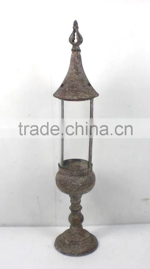 8009408MC- metal wire cage candle lantern
