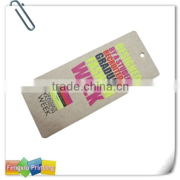 Special Discount Colorful Customized Printed Clothing Paper Hangtag
