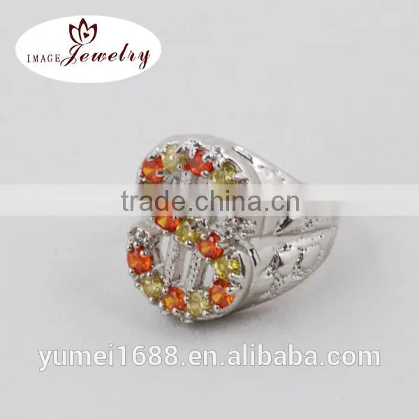 New Arrival 18K White Gold Plated 925 Sterling Silver Ring