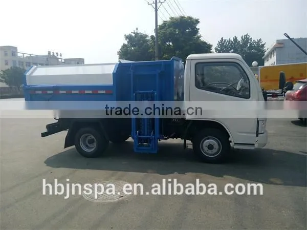 good quality 5CBM self-loading garbage dump truck