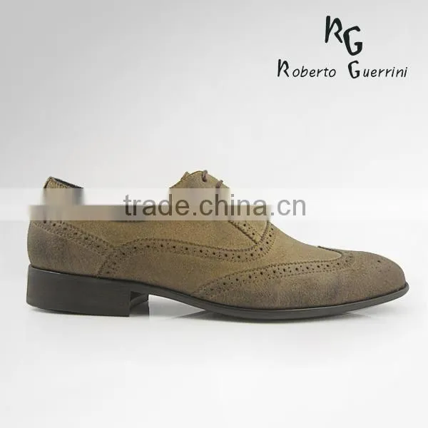 Suede leather casual dress shoe