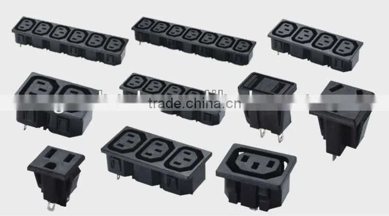 Electrical socket&plug switched socket