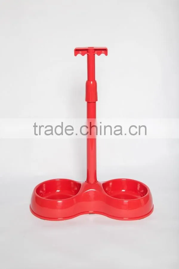 best seller easy feeder double plastic pet bowl