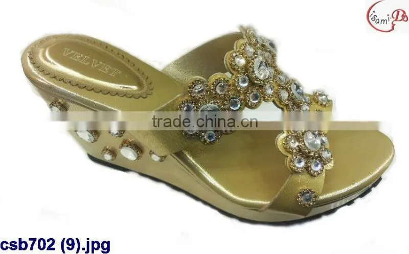 csb702 (8) New arrival fashion lady sandals with shone for wedding/party