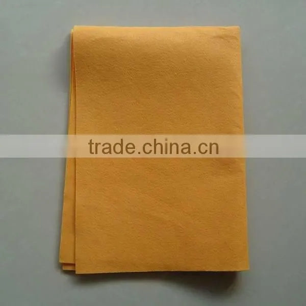 Orange germany nonwoven cleaning cloth / wipes (needle punched, viscose & polyester, super absorbent)