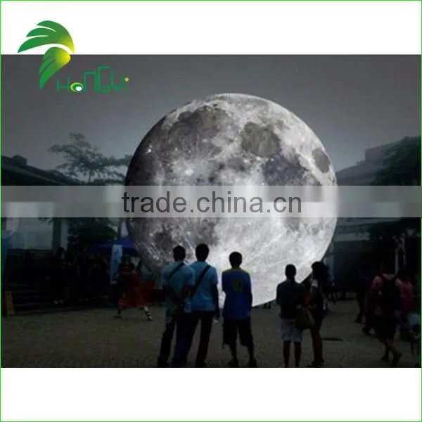 Wonderful PVC0.18 Magic Lighting Up Inflatable LED Moon Globe Balloon From Hongyi Toy