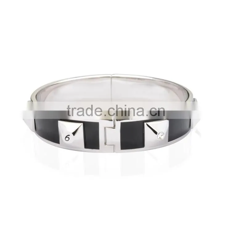 Bangles Belt Buckle Bracelet Metal Women Rose Gold Plated