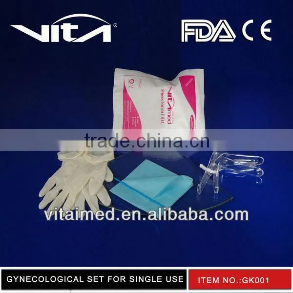 High Quality Gynecology Set For Single Use with CE/FDA/ISO