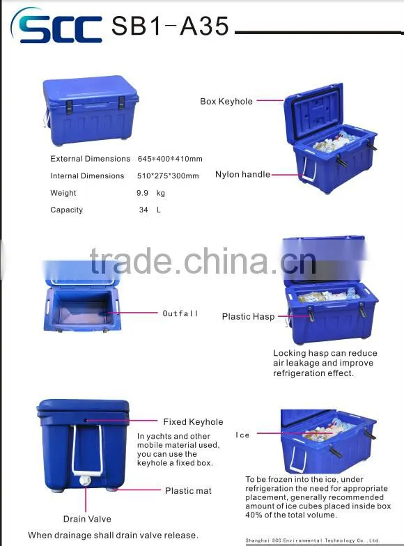 SCC Brand insulated cold storage container,lemon cold storage,cold drink storage container