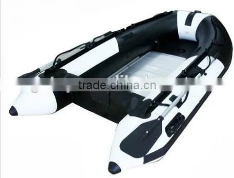2 men plastic inflatable sailing drifting boat