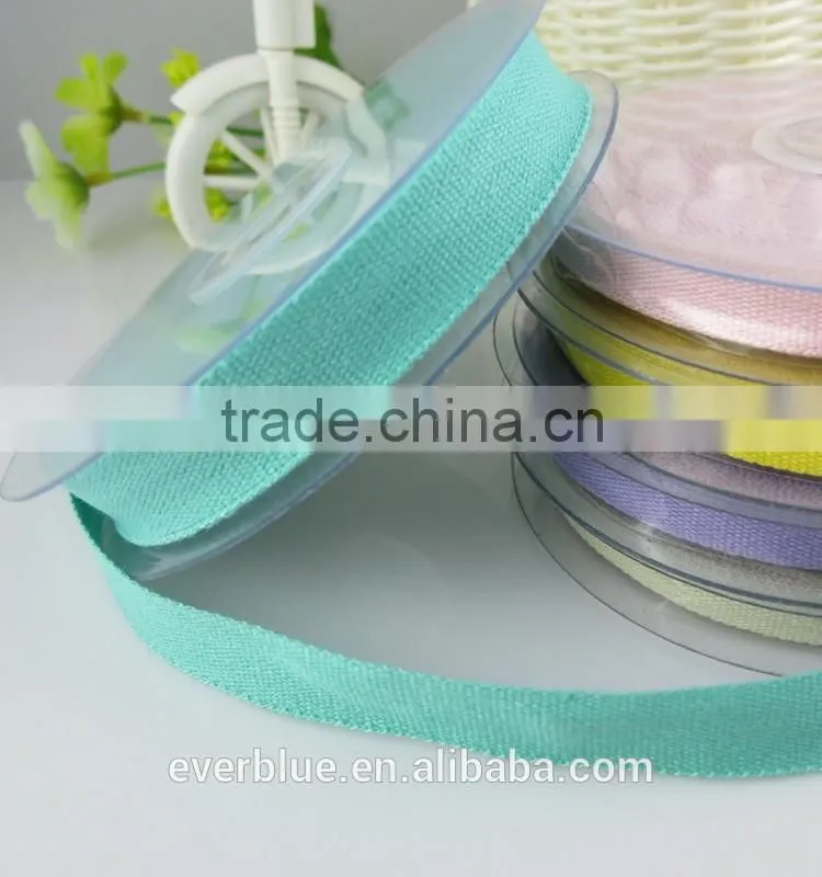 Colorful natural cotton ribbon for gift and decoration