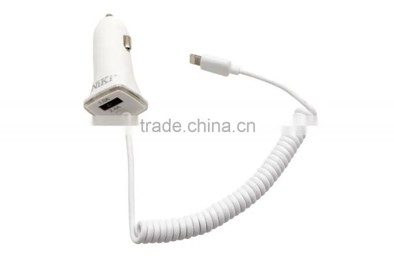 Mobilephone accessories factory in china car charger with usb charger cable