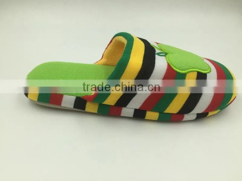 Winter Lady Shoes Low Price Indoor Slipper With Suede Apple
