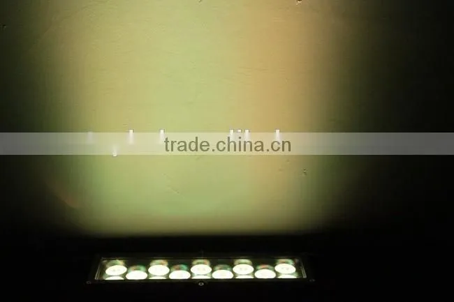 CE&RoHs Certificate Excellent Color Mixing IP66 Outdoor 14* Tri-3W RGB Wall Washer LED Light