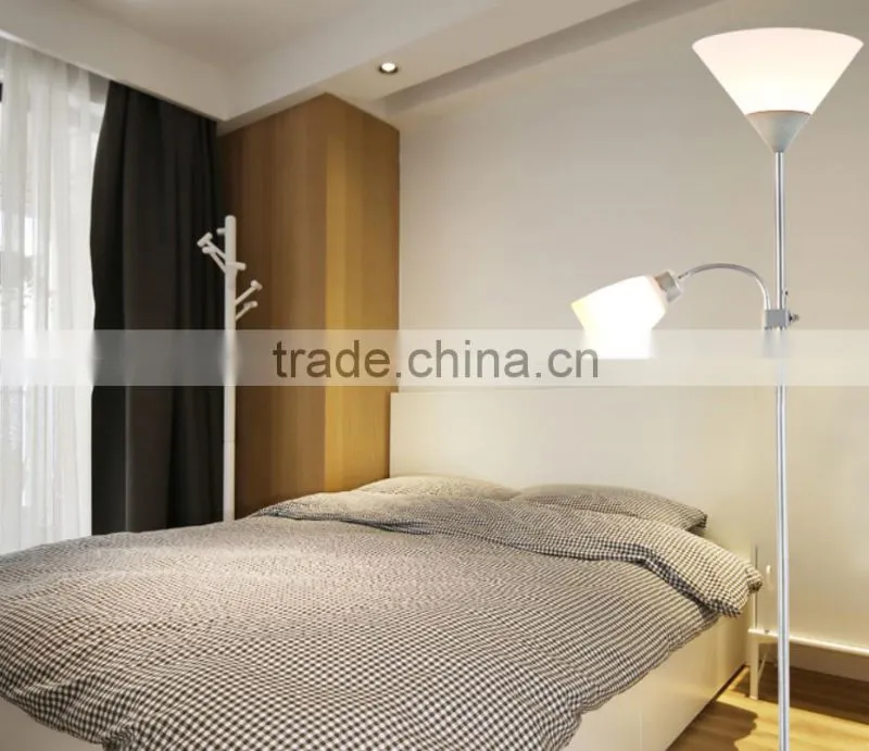Double lamp E27 E14 base modern led floor lamp