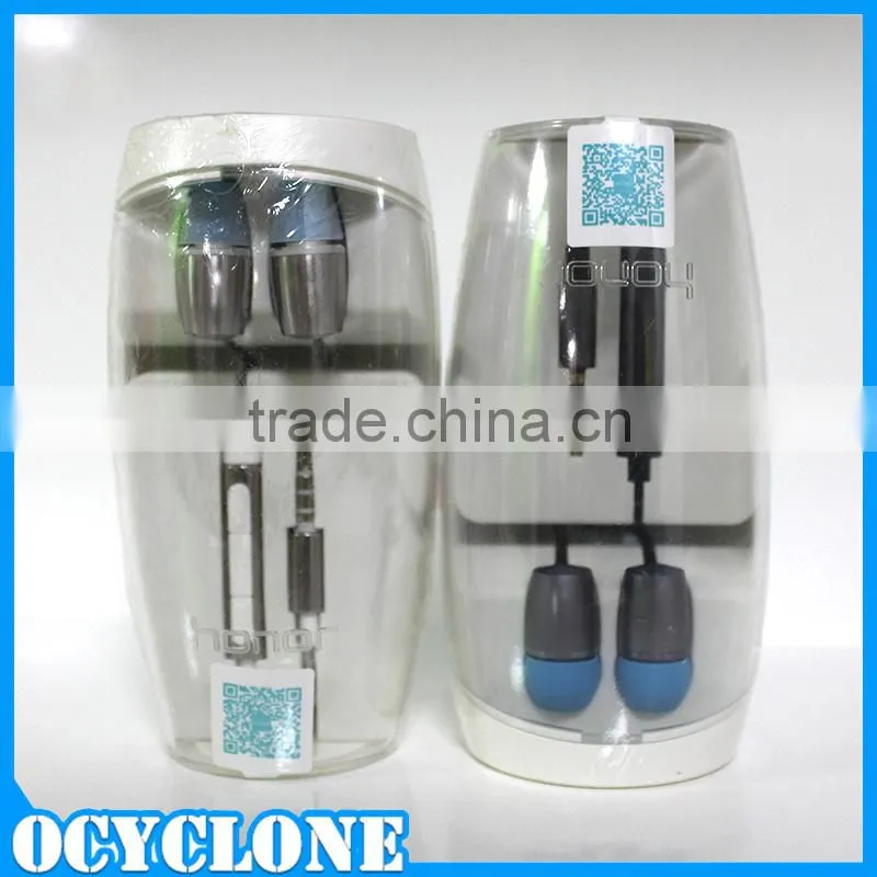 1.2m AM12 Innovative design wired honor engine earphone with clear box for huawei