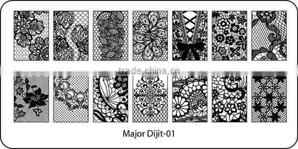 Amazing nail art stamp plate design,high quality custom nail art stamping plates