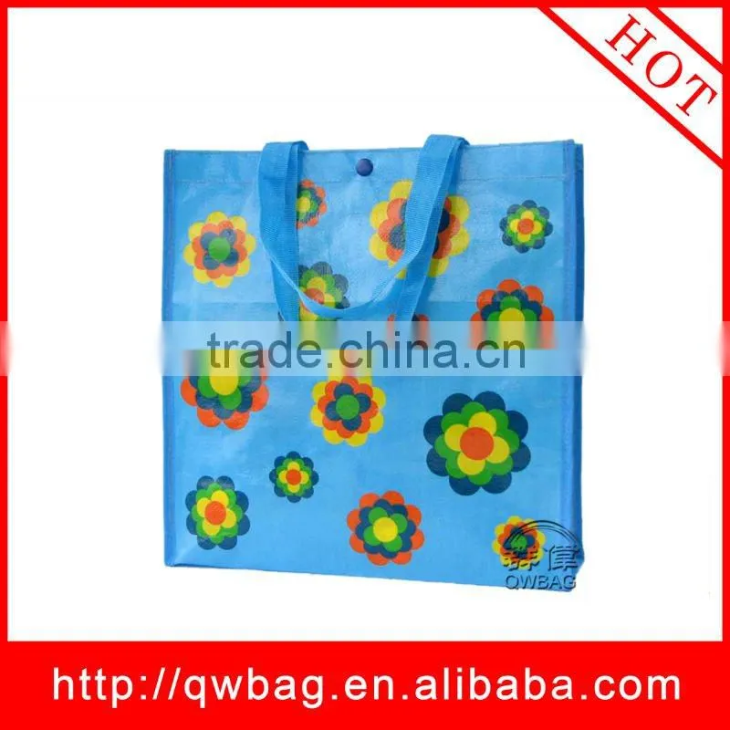 2014 the beautiful water-proof pp woven shopping bag