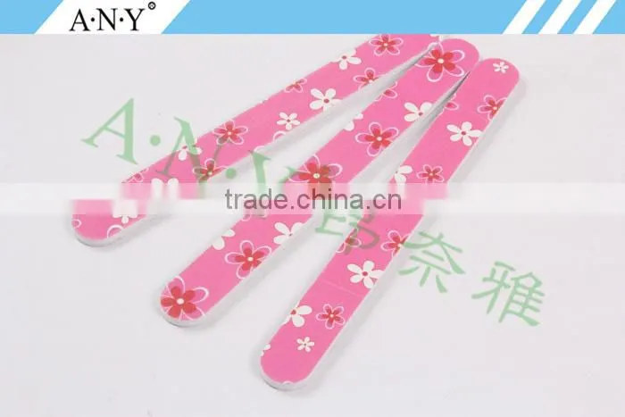 Nails Cure Polishing and Shaping Cure Pink Flower Nail File Standard Size