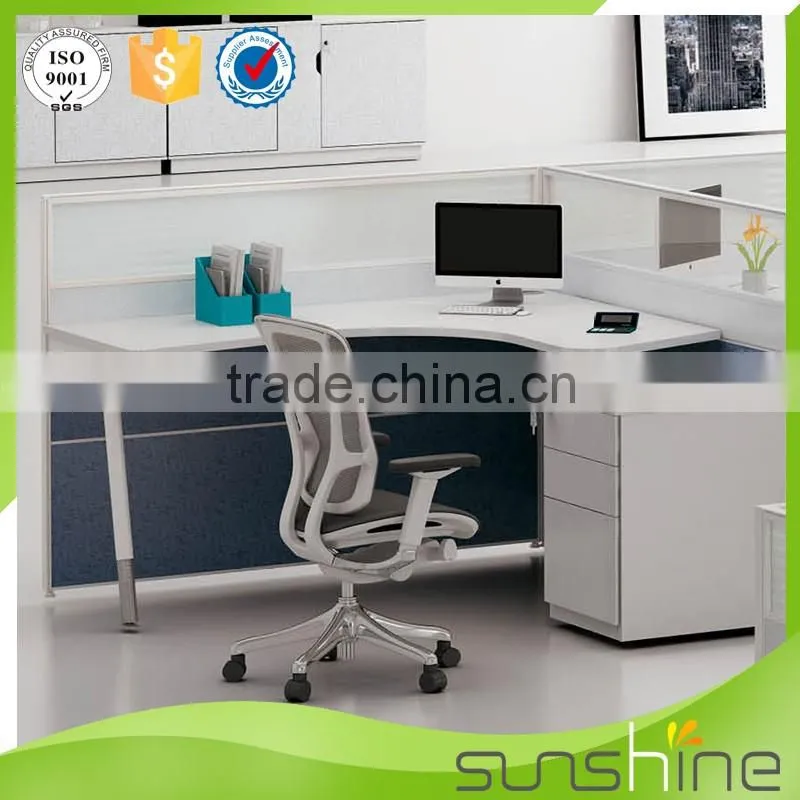 2016 hot sell top quality office furniture/customized office desk 2 person staff room partition workstation