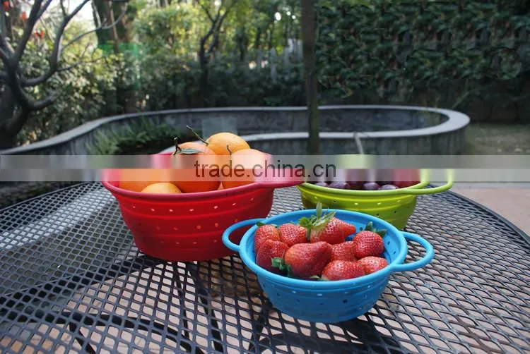 2014 various shaped silicone fruit basket