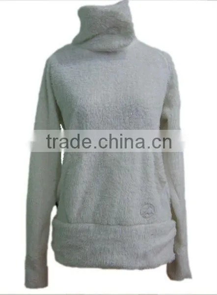 Autumn Fleece Pullover for Lady / Strechable Fleece Pullover/sherpa fleece pullover