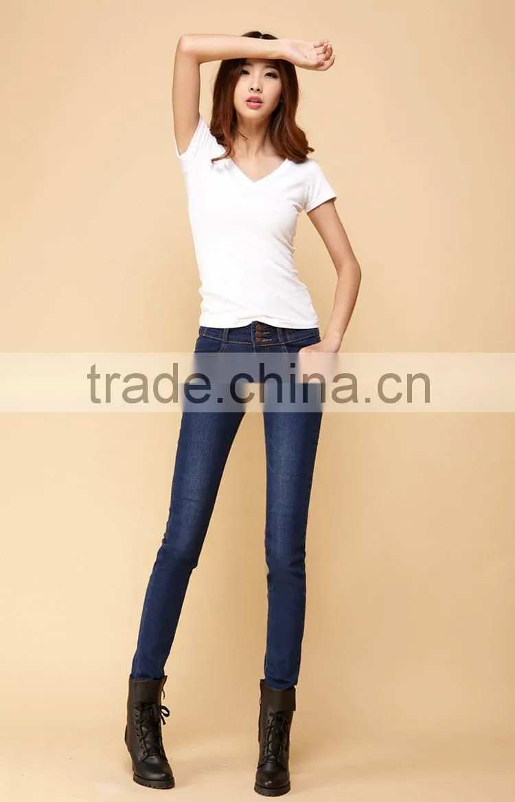 Hot-selling elegant autumn high quality women denim pants