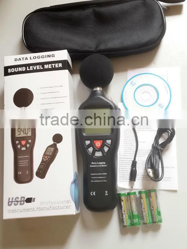 Newly design LCD display 1.5dB data logger sound level meters for wholesale