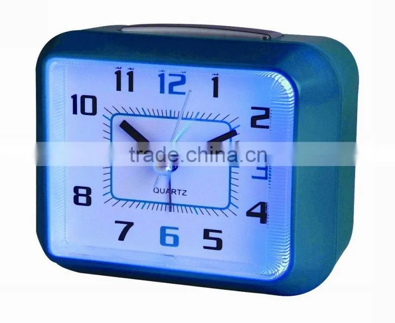 LED touch light square Alarm clocks with snooze crescendo Beep sound