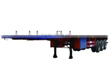 low 40ft tri-axle flatbed semi trailer