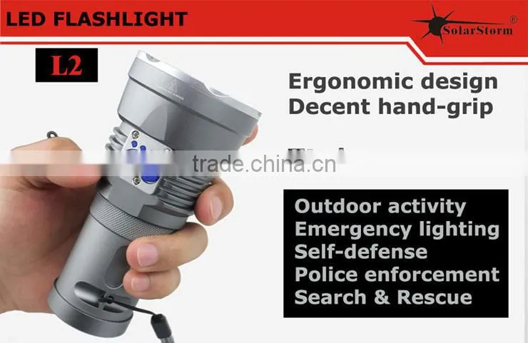 Solarstorm L2 5led flashlight XML U2 2800lm shenzhen flashlight