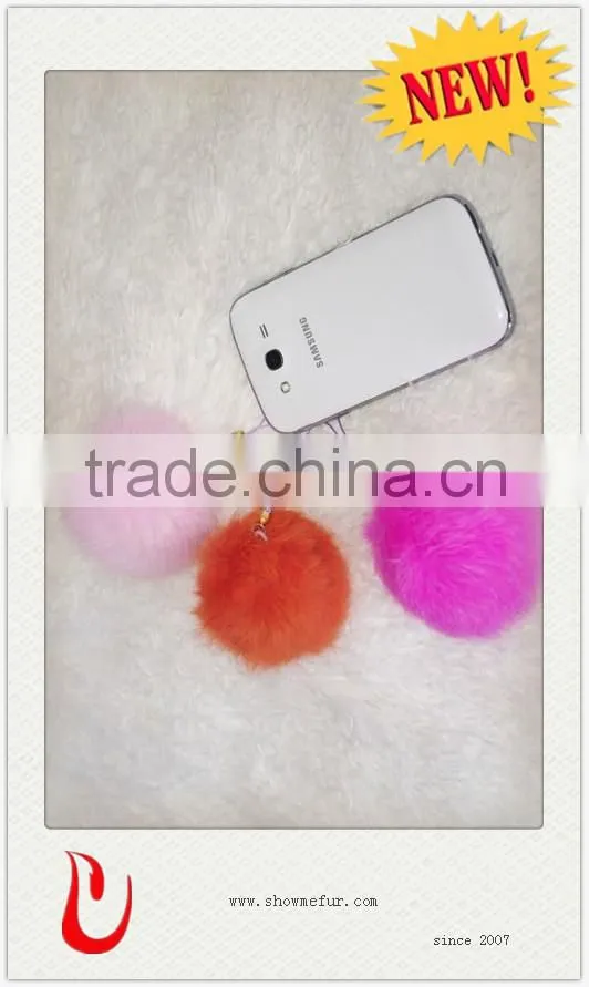 New design rabbit fur key chain so fashion